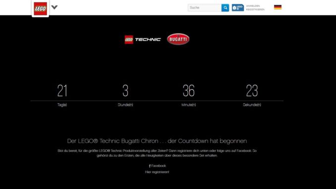 Lego 42083 - Bugatti - Countdown